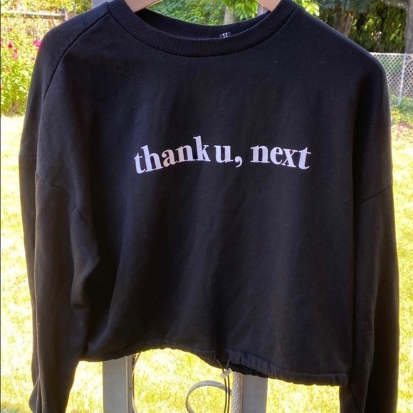 Tops - H&M and Ariana Grande Black Sweatshirt Size Women’s Medium